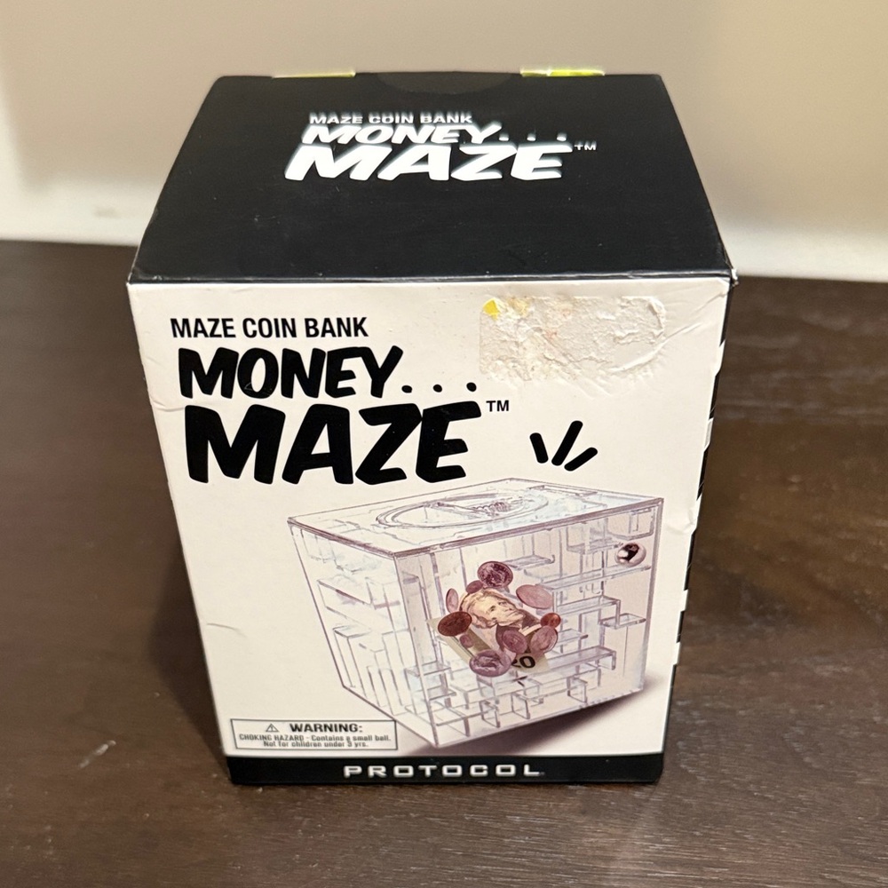 New Protocol Money Maze Coin Bank Cube Puzzle